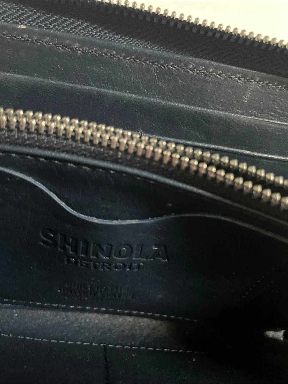Shinola Blue Wallet